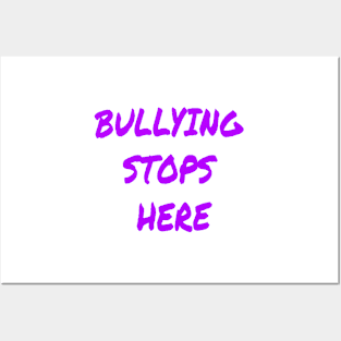 bullying stop Posters and Art